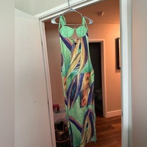 Sexy tight fitting women’s summer maxi dress